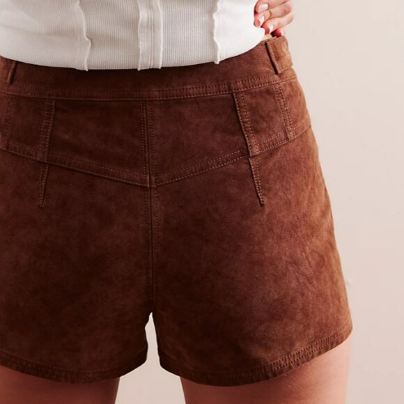 We the Free Jada Suede Micro Shorts - Picture 2 of 5